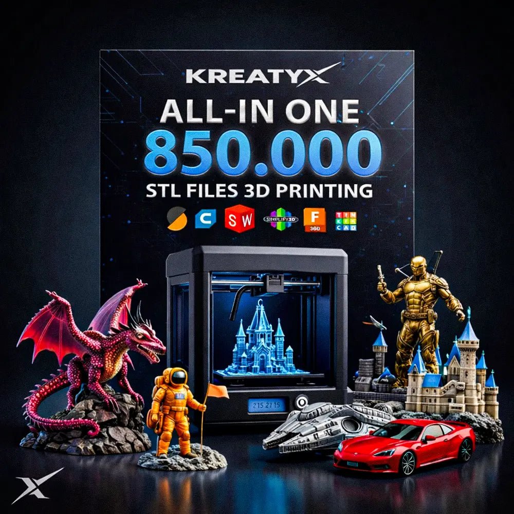 Get 850,000+ STL Files for 3D Printing - KREATYX