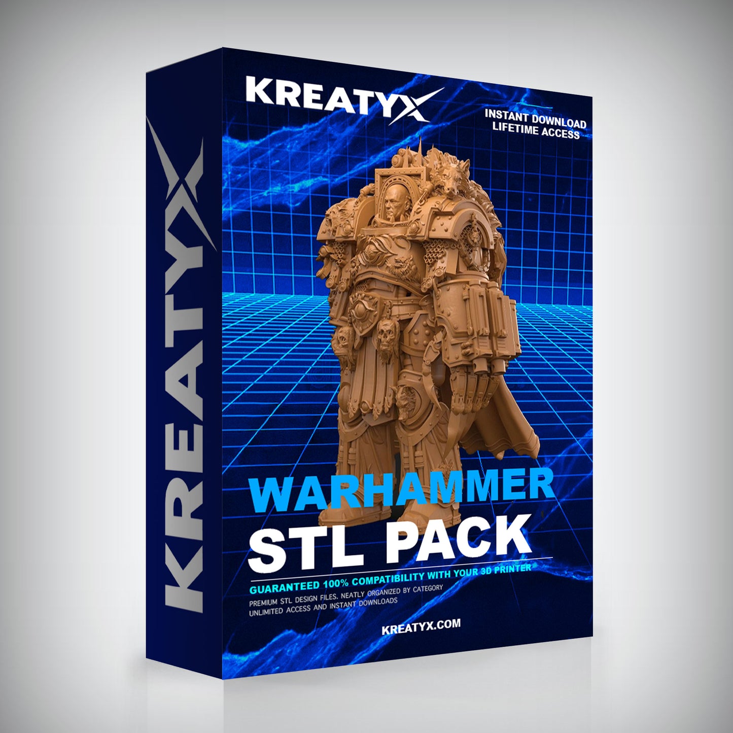 Premium Warhammer STL Pack – Grimdark Miniature 3D Print Files | Kreatyx
