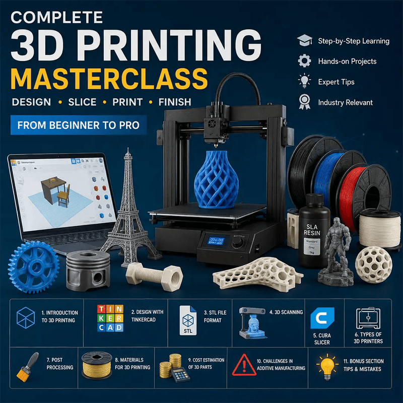 Masterclass Course & STL Files 3D Print