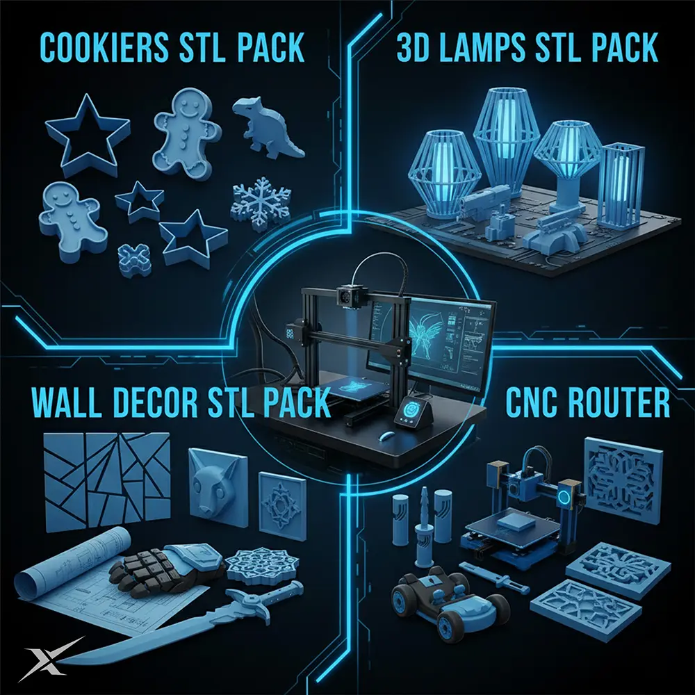 Get 850,000+ STL Files for 3D Printing with 42+ Categories