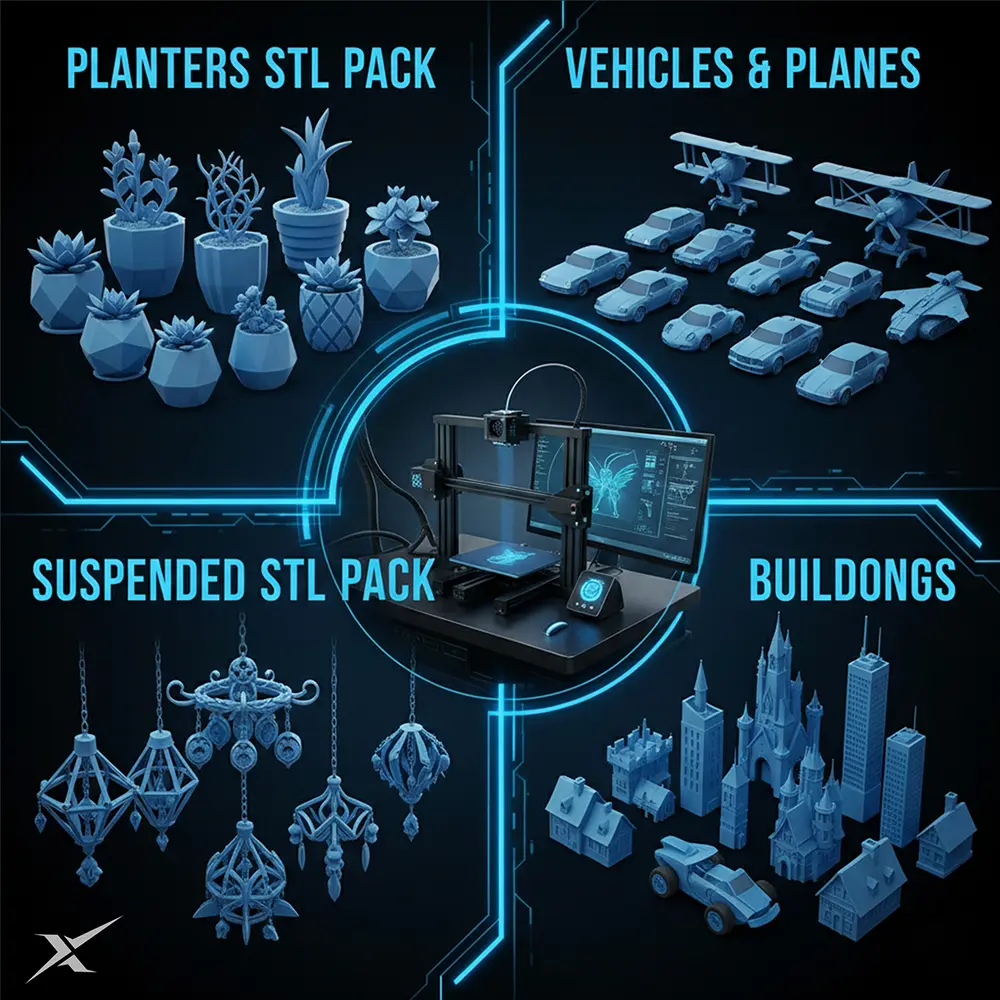 Get 850,000+ STL Files for 3D Printing with 42+ Categories