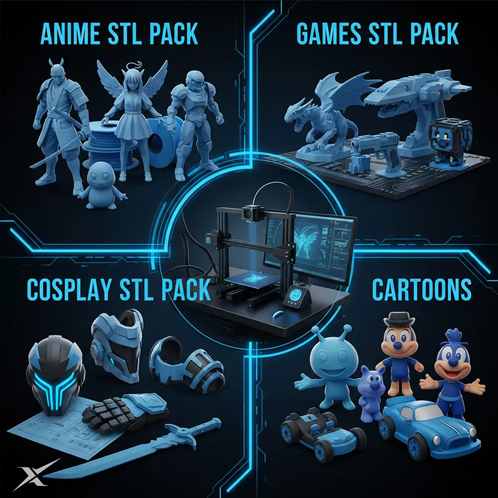 Get 850,000+ STL Files for 3D Printing with 42+ Categories