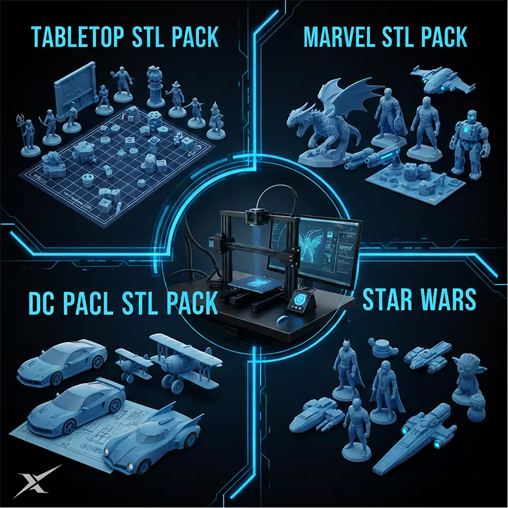 Get 850,000+ STL Files for 3D Printing with 42+ Categories