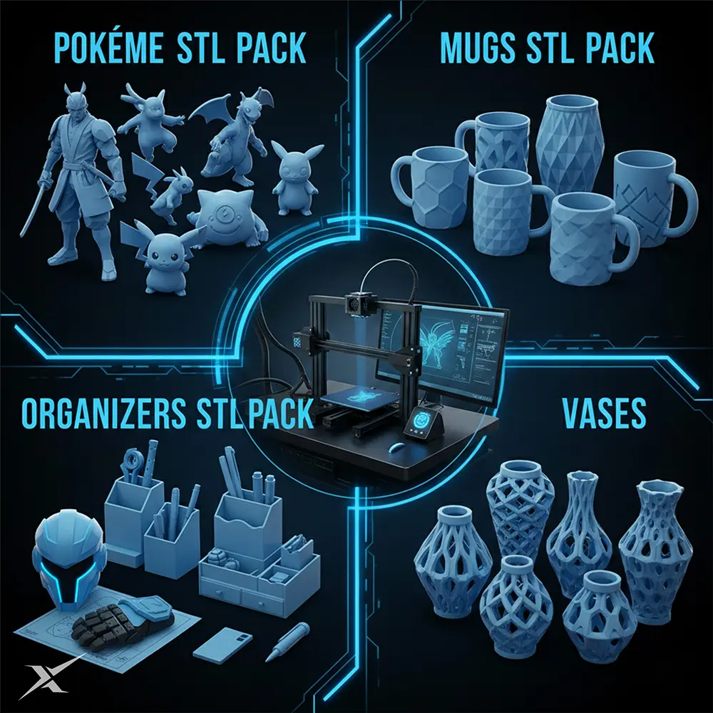 Get 850,000+ STL Files for 3D Printing with 42+ Categories