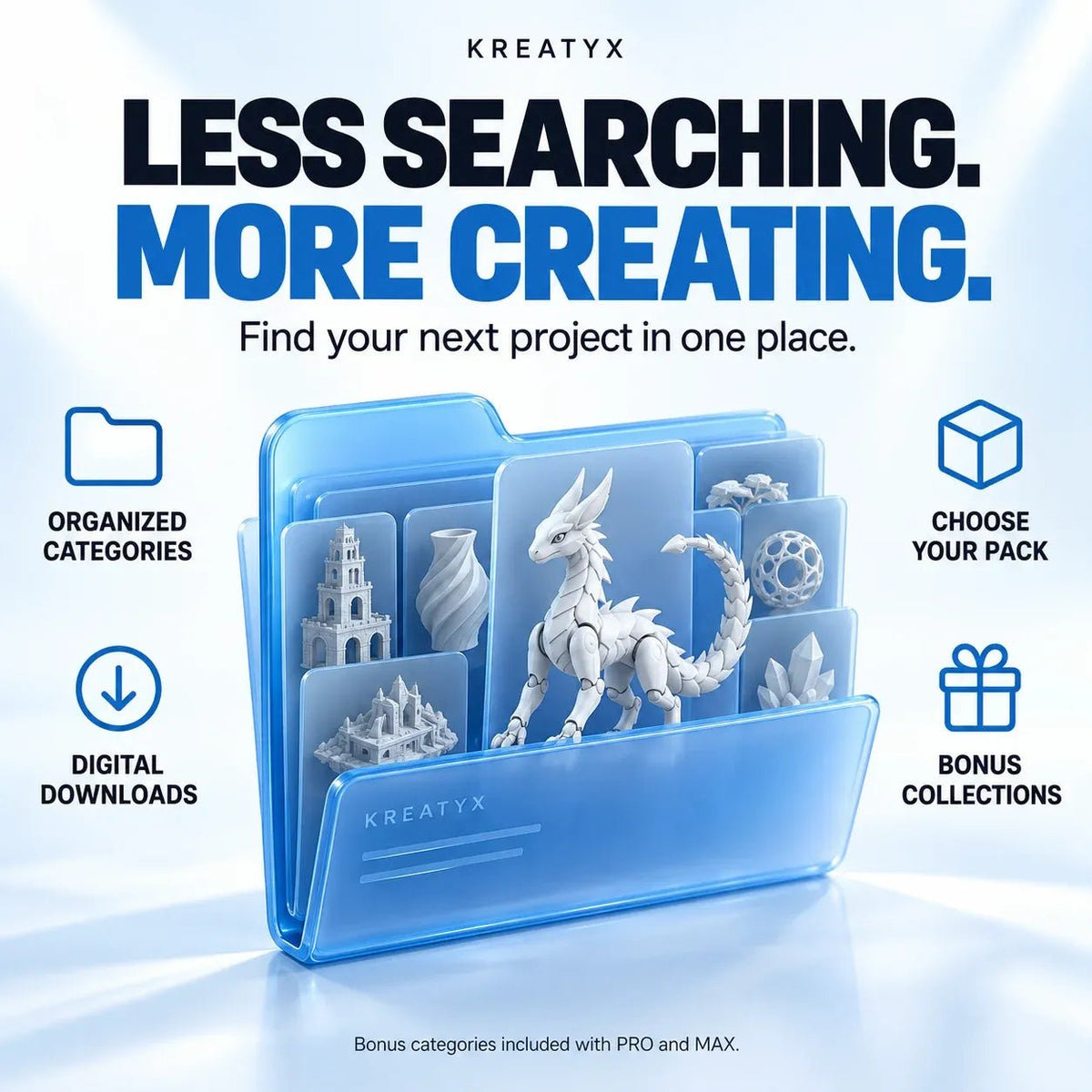 Get Access 850,000+ 3D Print STL Files in 60 Categories - KREATYX