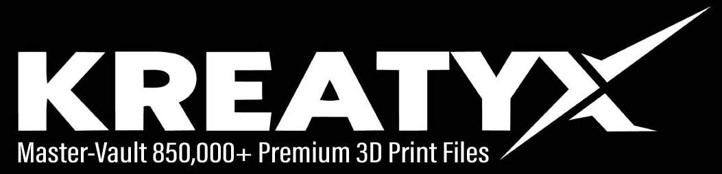 KREATYX logo with text on a black background