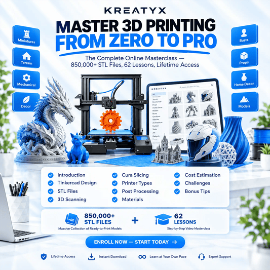 Masterclass Course & STL Files 3D Print - KREATYX