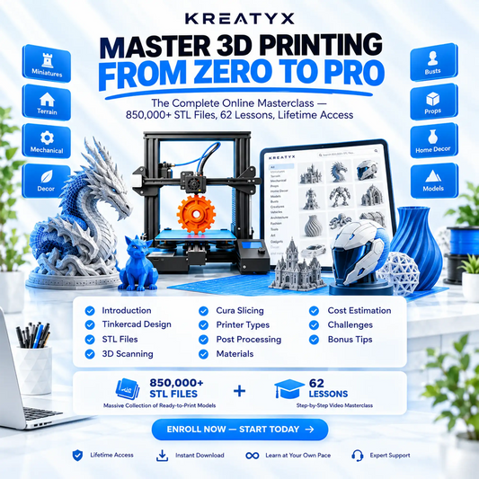 Masterclass Course & STL Files 3D Print