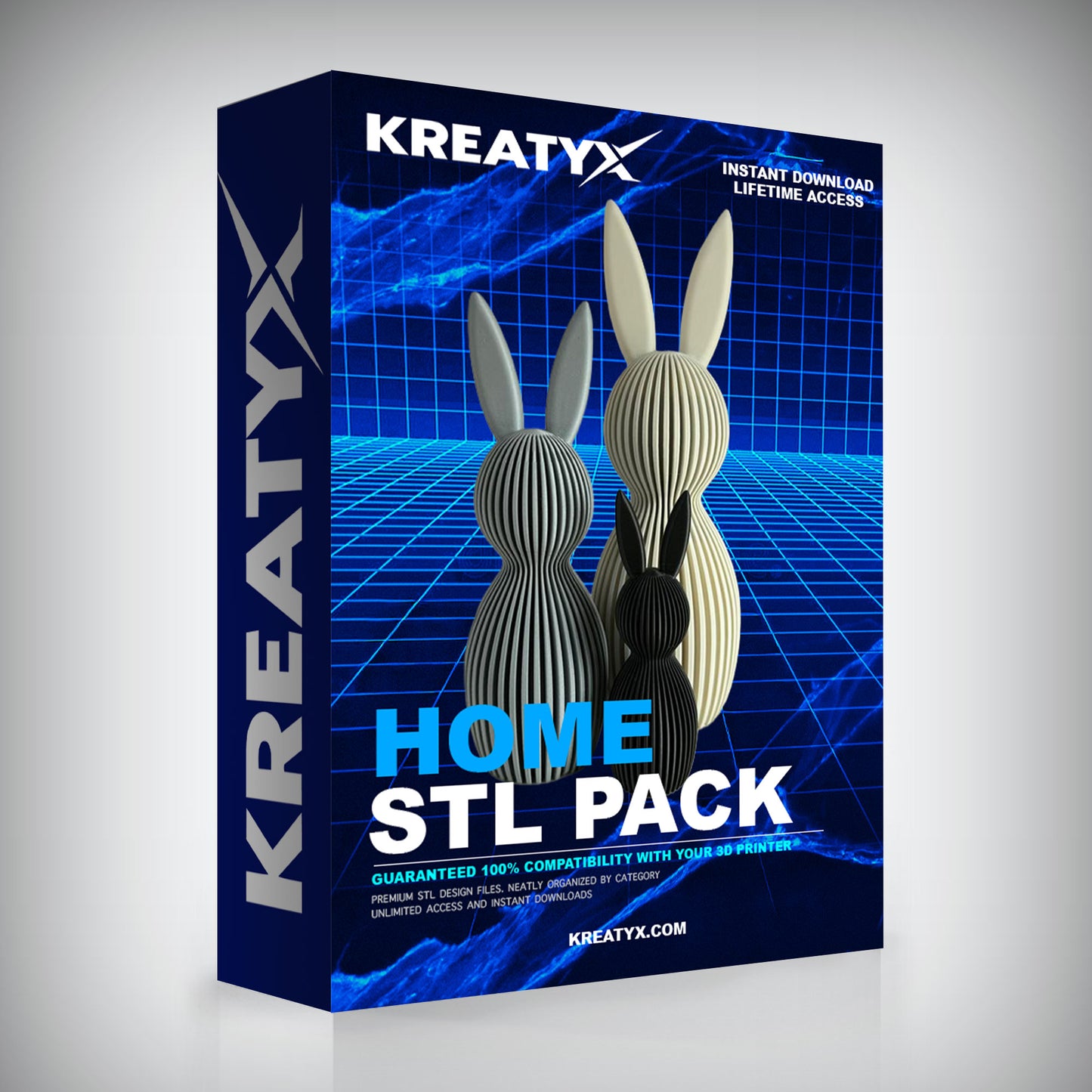 Premium Home STL Pack – Minimalist Decor 3D Print Files | Kreatyx