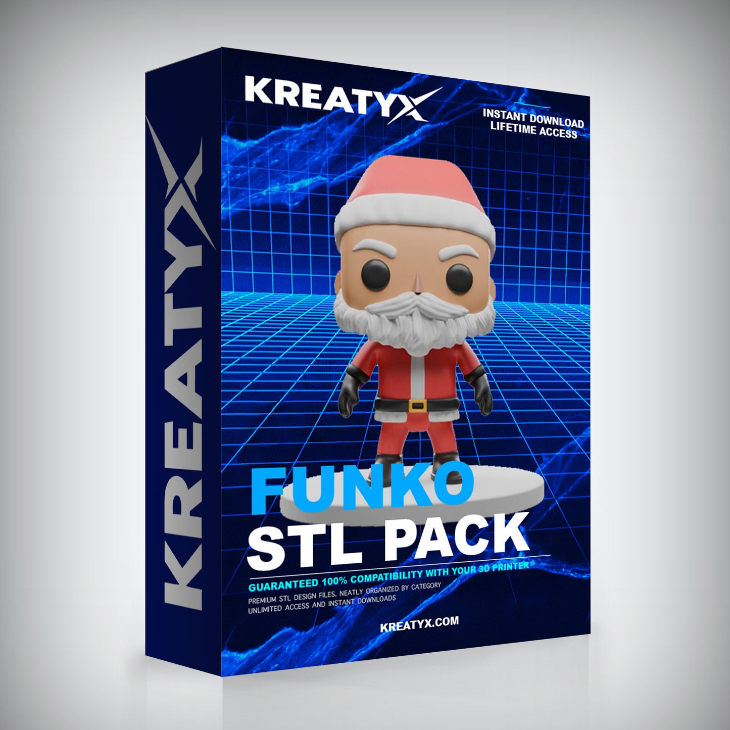 Premium Funko-Style STL Pack – Chibi Character 3D Print Files | Kreatyx