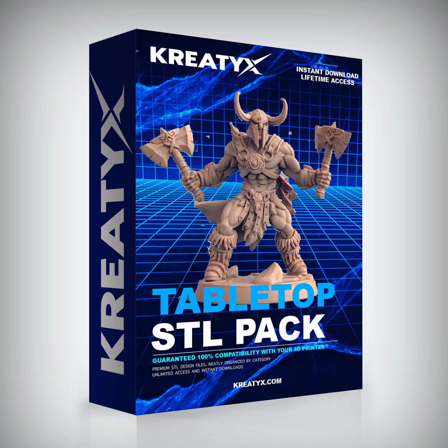 Premium Tabletop STL Pack – RPG Miniature 3D Print Files | Kreatyx