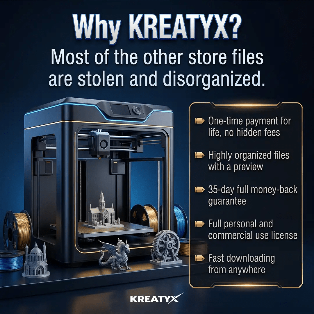 Premium STL Files for 3D Printing - KREATYX